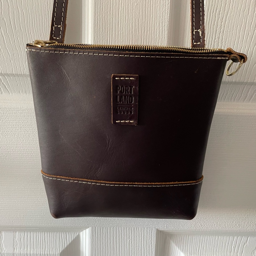 PORTLAND LEATHER FESTIVAL BAG PURSE HANDBAG EXCELLENT CONDITION BOHO BARELY USED - Picture 3 of 14